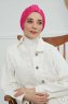 Laura - Turbante De Algodón Fucsia