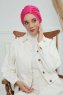 Laura - Turbante De Algodón Fucsia