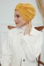 Laura - Turbante De Algodón Mostaza