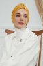 Laura - Turbante De Algodón Mostaza