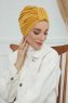 Laura - Turbante De Algodón Mostaza