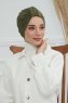 Laura - Turbante De Algodón Caqui