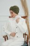Laura - Turbante De Algodón Caqui