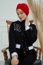 Laura - Turbante De Algodón Rojo
