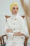 Laura - Turbante De Algodón Amarillo