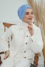 Laura - Turbante De Algodón Sky Blue