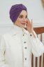 Laura - Turbante De Algodón Violet