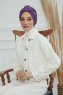 Laura - Turbante De Algodón Violet