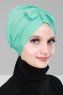 Agnes - Turbante De Algodón Turquesa - Ayse Turban