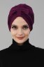 Agnes - Turbante De Algodón Púrpura - Ayse Turban