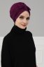 Agnes - Turbante De Algodón Púrpura - Ayse Turban