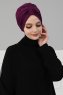 Agnes - Turbante De Algodón Púrpura - Ayse Turban