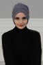 Wilma - Turbante De Algodón Gris - Ayse Turban