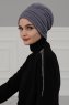 Wilma - Turbante De Algodón Gris - Ayse Turban
