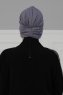 Wilma - Turbante De Algodón Gris - Ayse Turban