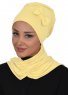 Bianca - Turbante De Algodón Amarillo