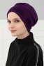Linda - Turbante De Algodón Púrpura - Ayse Turban