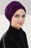 Linda - Turbante De Algodón Púrpura - Ayse Turban
