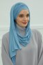 Rebecca - Turbante De Algodón Sky Blue