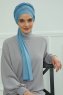 Rebecca - Turbante De Algodón Sky Blue