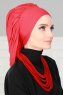 Isabella - Turbante De Algodón Rojo - Ayse Turban