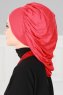 Isabella - Turbante De Algodón Rojo - Ayse Turban