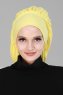 Isabella - Turbante De Algodón Amarillo - Ayse Turban