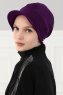 Sandra - Turbante De Algodón Púrpura - Ayse Turban