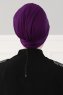 Sandra - Turbante De Algodón Púrpura - Ayse Turban
