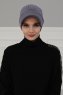 Sandra - Turbante De Algodón Gris - Ayse Turban
