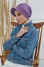 Sandra - Turbante De Algodón Violet