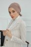 Ellie - Turbante De Algodón Taupe