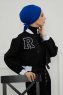 Ellie - Turbante De Algodón Azul