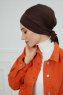 Ellie - Turbante De Algodón Marrón