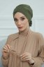 Ellie - Turbante De Algodón Caqui