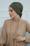 Ellie - Turbante De Algodón Caqui