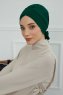 Ellie - Turbante De Algodón Verde Oscuro