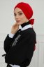 Ellie - Turbante De Algodón Rojo