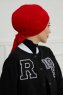 Ellie - Turbante De Algodón Rojo