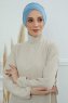 Ellie - Turbante De Algodón Sky Blue