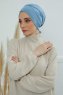 Ellie - Turbante De Algodón Sky Blue