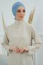 Ellie - Turbante De Algodón Sky Blue