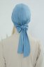 Ellie - Turbante De Algodón Sky Blue