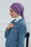 Ellie - Turbante De Algodón Violet