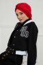 Theresa - Turbante Di Cotone Rojo - Ayse Turban