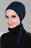 Felicia - Turbante De Algodón Azul Marino
