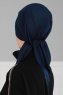 Felicia - Turbante De Algodón Azul Marino