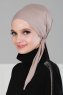 Felicia - Turbante De Algodón Taupe
