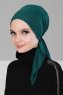 Felicia - Turbante De Algodón Verde Oscuro