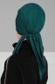 Felicia - Turbante De Algodón Verde Oscuro